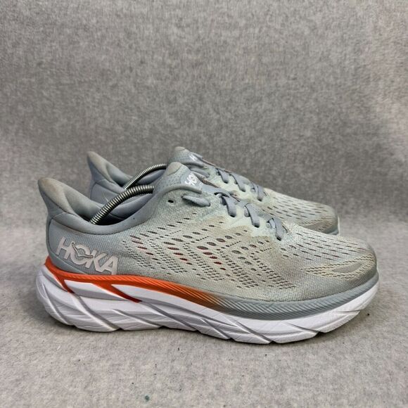 Hoka One ONe Womens Shoes Size 10 D Clifton 8 Grey Running Sneakers 1121375 BFPA - Picture 4 of 9